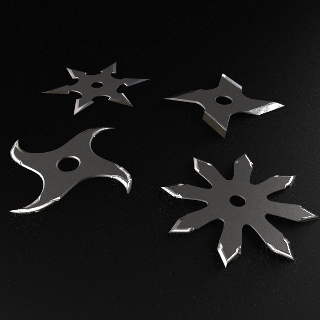 3d <b>shuriken</b> throwing star https...