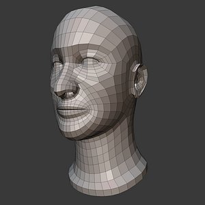 male head basemesh 3D model