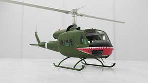 3D model Huey Helicopter