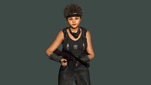 AAA 3D REALISTIC HUMAN CHARACTER -TEENAGE SURVIVOR APOCALYPTIC 2 model