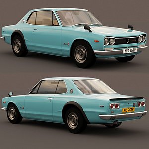 3D model nissan 2000 gtr kpgc10 1971