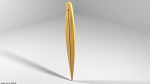 3D model board surfboard