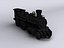 Train locomotive lowpoly