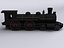 Train locomotive lowpoly
