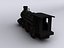 Train locomotive lowpoly