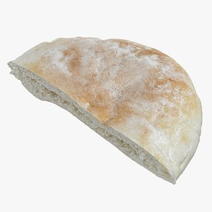 Pita Bread Half - Raw Scan