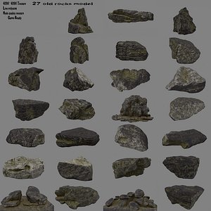 rock cliff 3D model