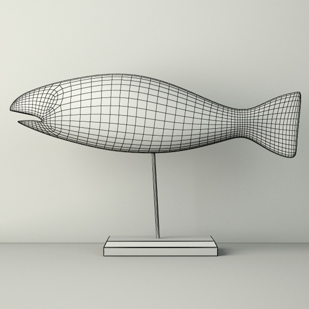 3D Hand Carved Wooden Fish Model - TurboSquid 1275256