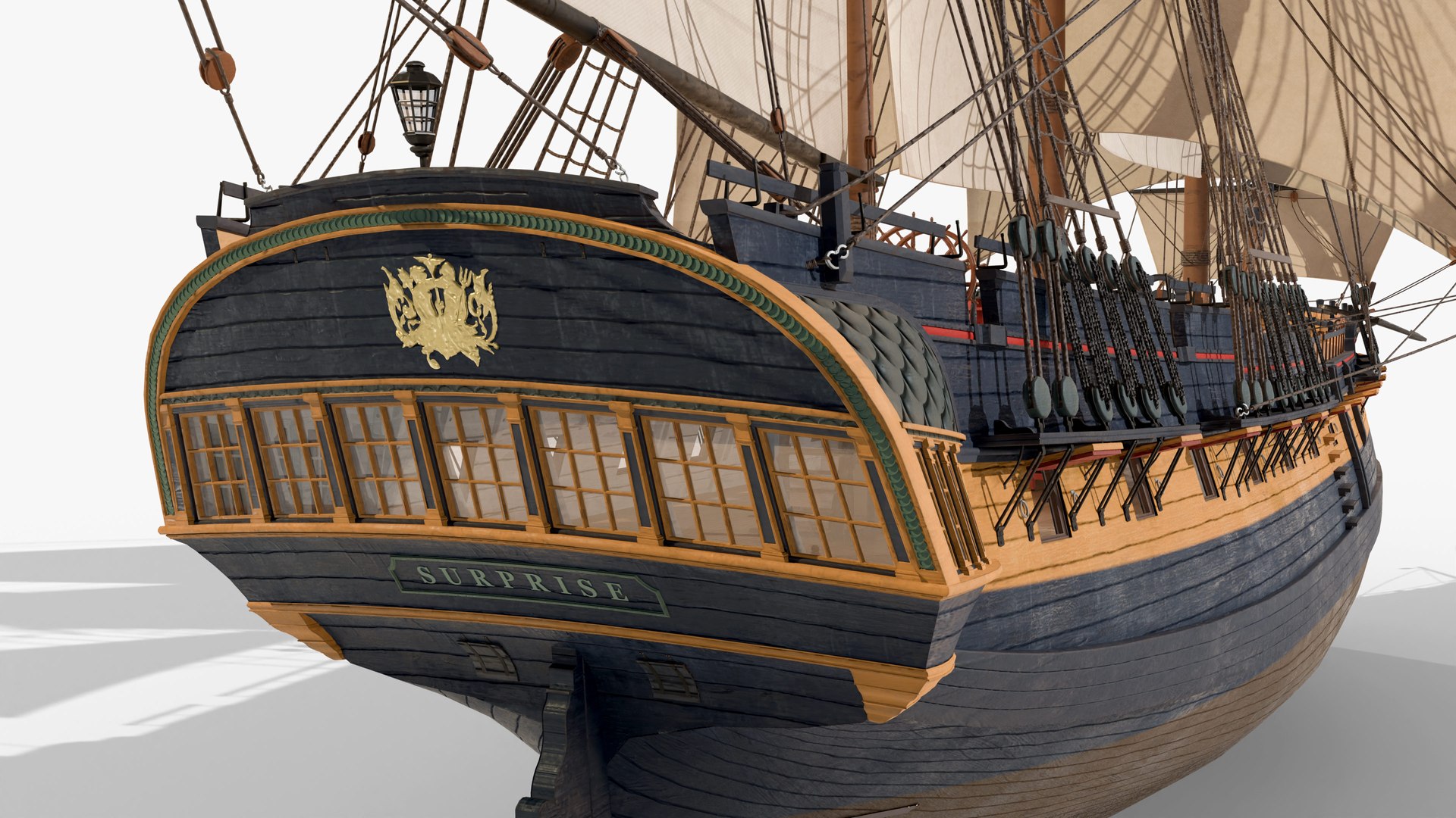 HMS Surprise 3D model https://p.turbosquid.com/ts-thumb/bc/B8rudj/dq/surprisesternblank/jpg/1689593993/1920x1080/fit_q87/a6ca03b11a2cccb1a58ebbb159eda4cdb9ebb68e/surprisesternblank.jpg