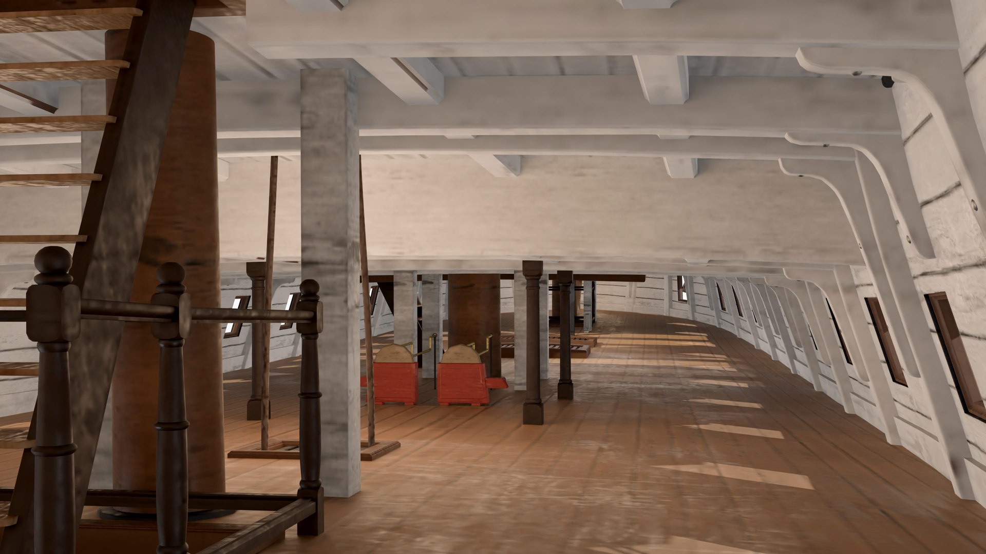 HMS Surprise 3D model https://p.turbosquid.com/ts-thumb/bc/B8rudj/m0/surprisegundeck/jpg/1689593983/1920x1080/fit_q87/2fb8fc4406b2fbf17a65130dc60543f0ab22b038/surprisegundeck.jpg