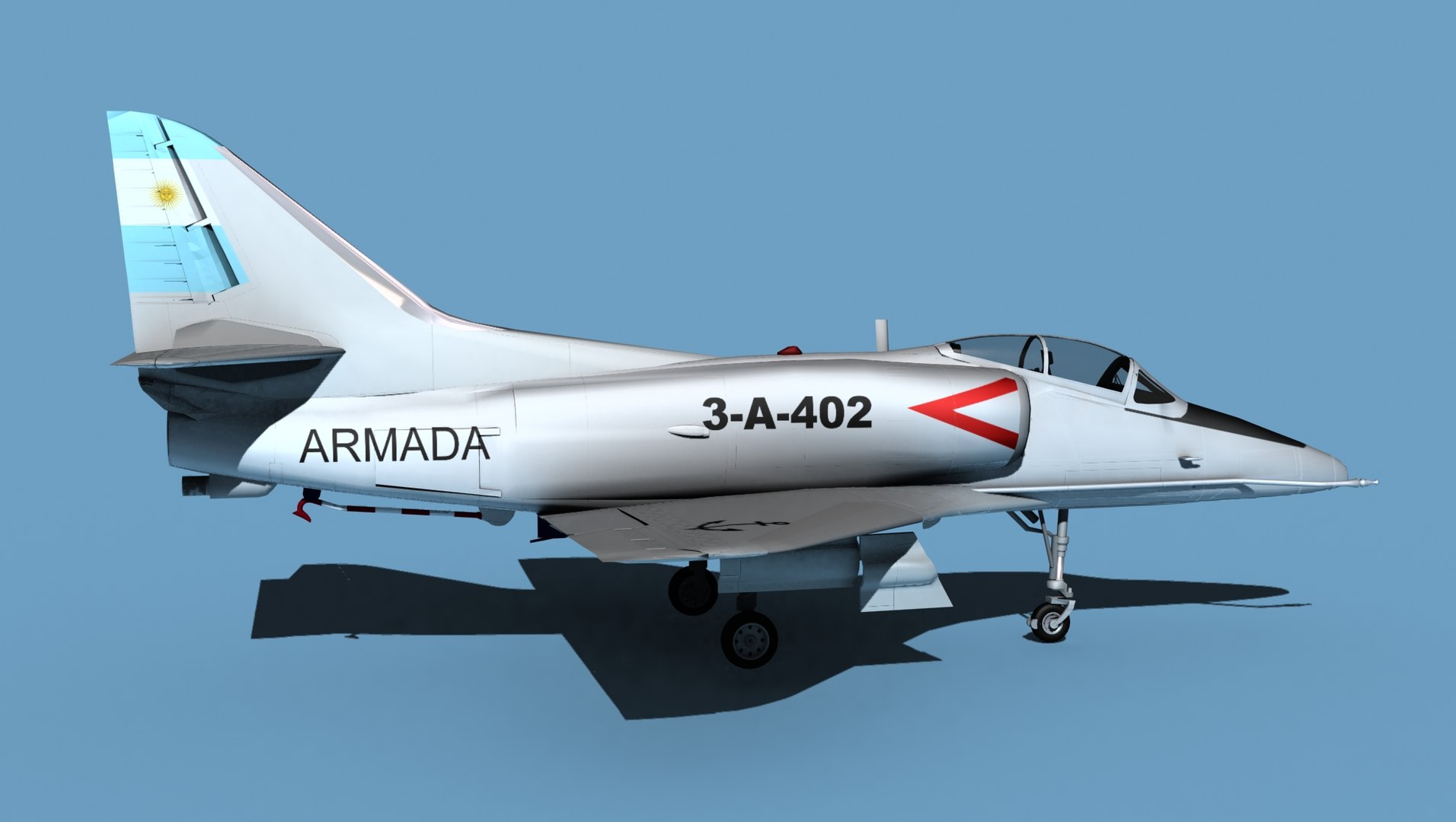 3D Douglas TA-4D Skyhawk V09 Argentina Model - TurboSquid 1918782