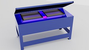 Screen Printing Exposing Unit 3D model