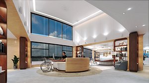 3D model Hospital reception -  Medical center