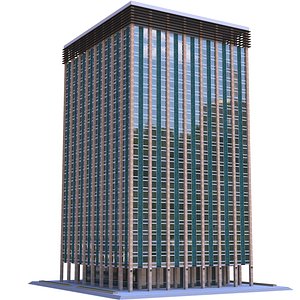 3D building modern