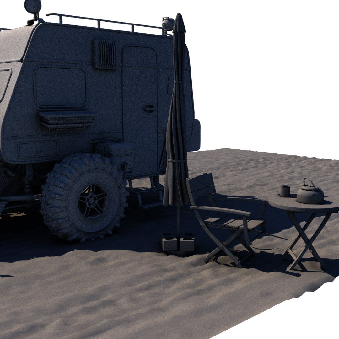 3D Post Apocalyptic Caravan Truck Model - TurboSquid 1327152