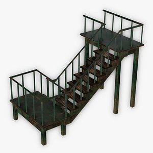Staircase Game Prop 3D model