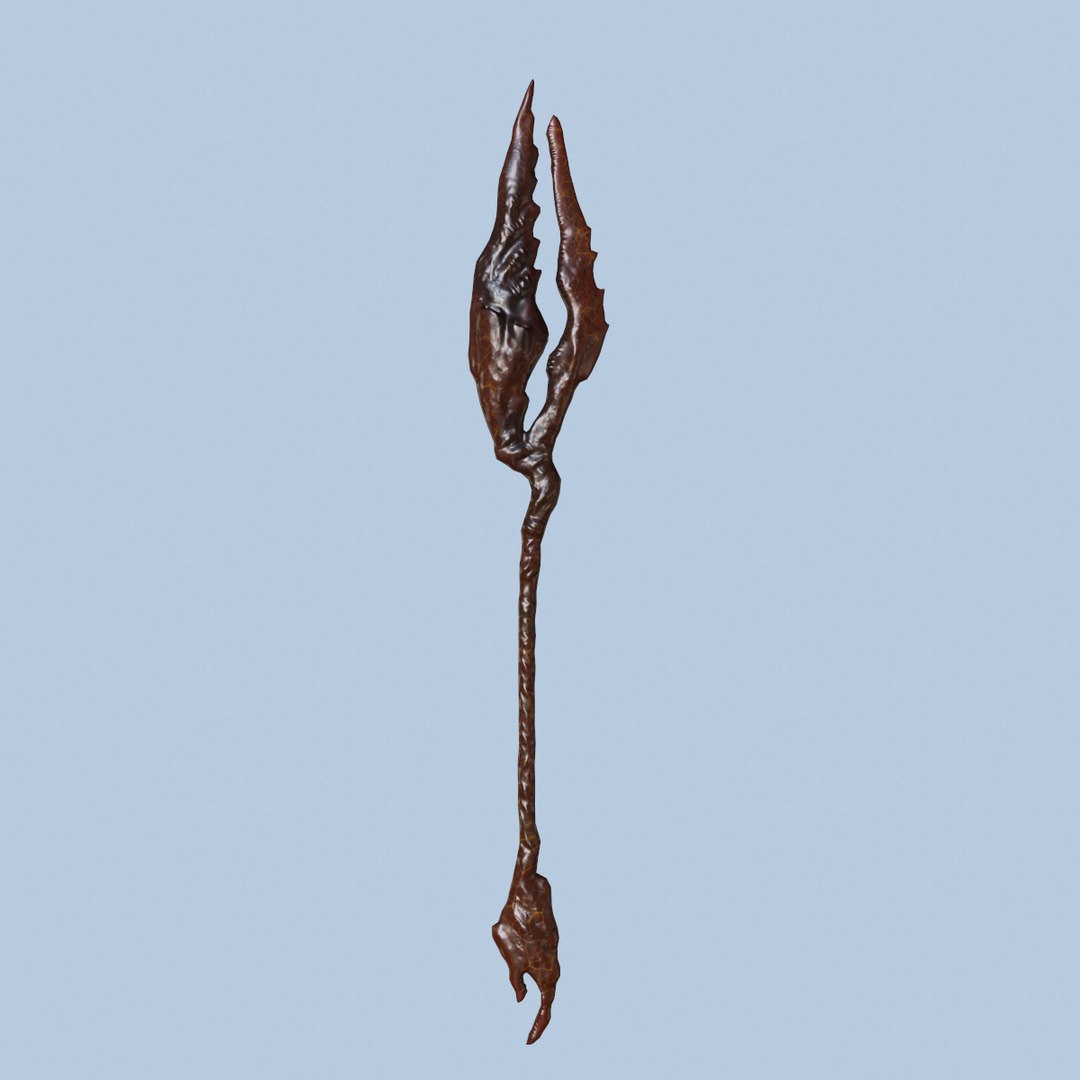 Battle spear alien invader 3D model - TurboSquid 1235740