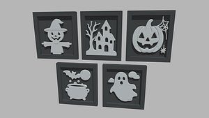 Halloween Pictures Frames 02 model
