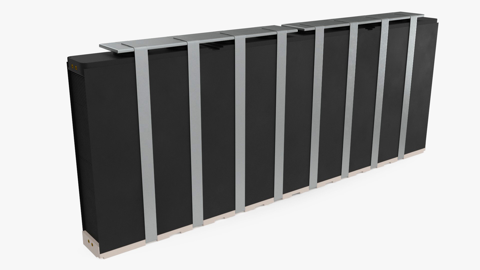 Large Hydrogen Fuel Cell Stack 21 kW 3D model preview