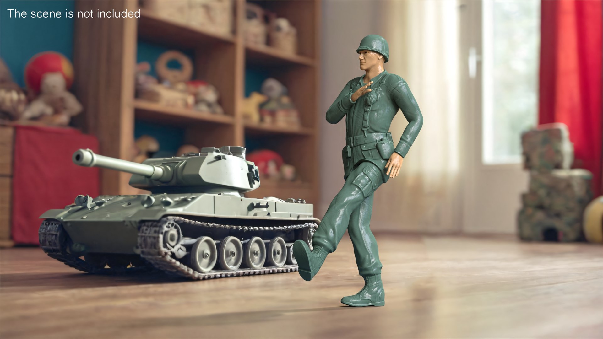 Toy Soldier Rigged for Maya 3D model preview
