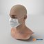 Protective Face Mask on Man White model