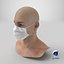 Protective Face Mask on Man White model