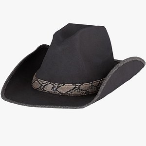 Felt Cowboy Hat - Game Asset