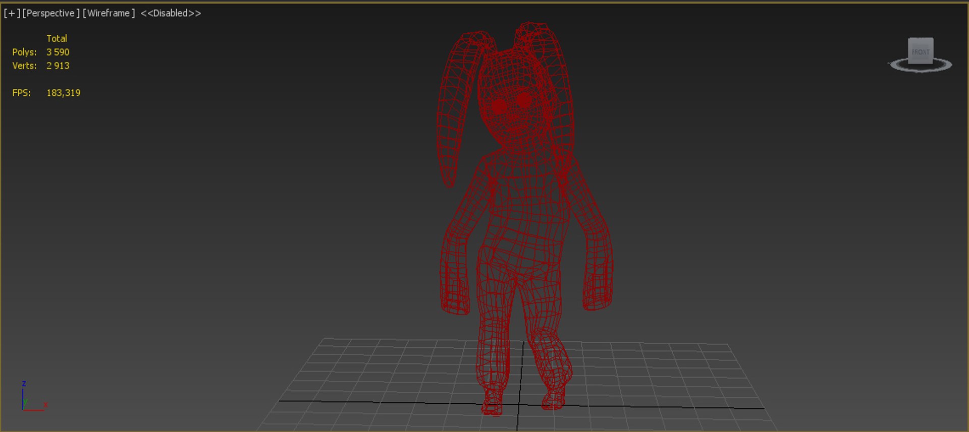 rabbit animation 3d model