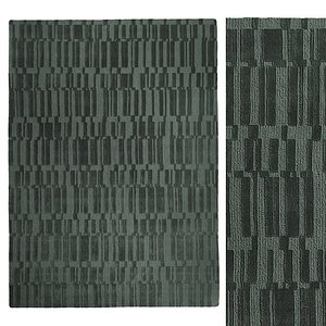 3D LINHAS GREEN rug