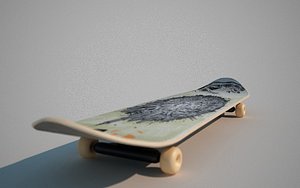 realistic skate 3d model