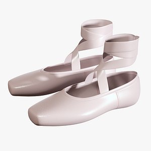 3D Ballet Shoes model