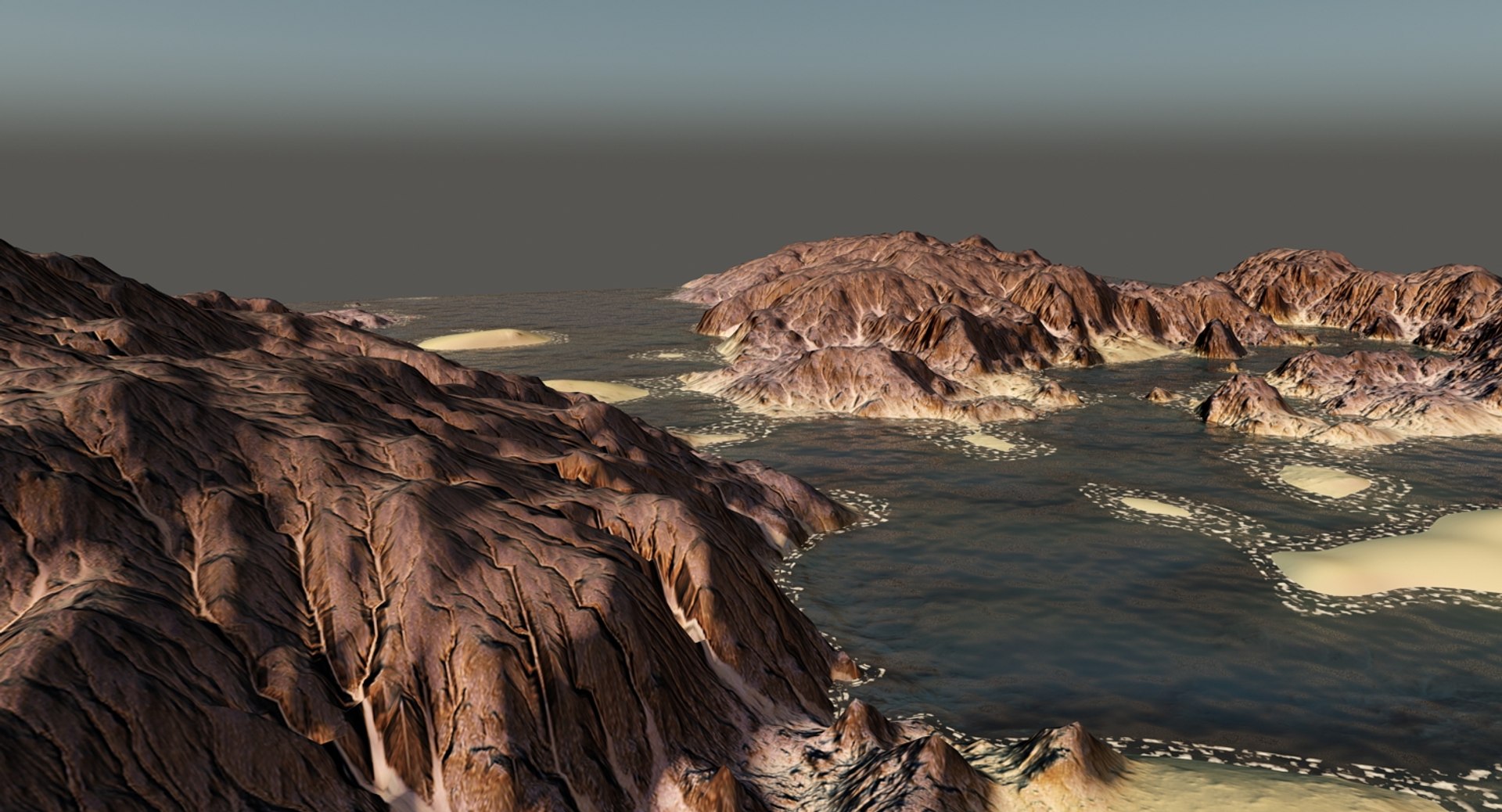 Terrain River Model - TurboSquid 1204434