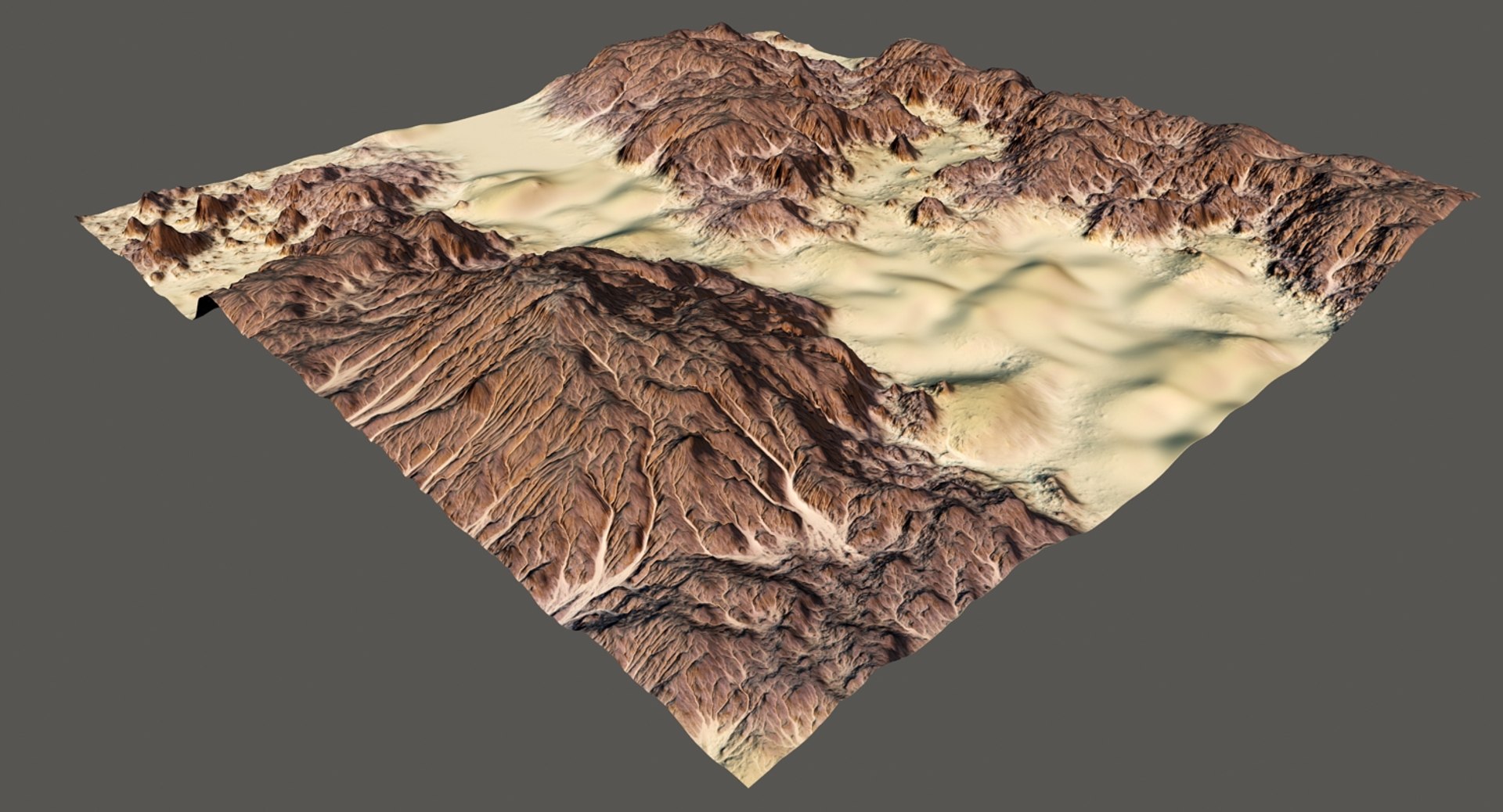 Terrain River Model - TurboSquid 1204434