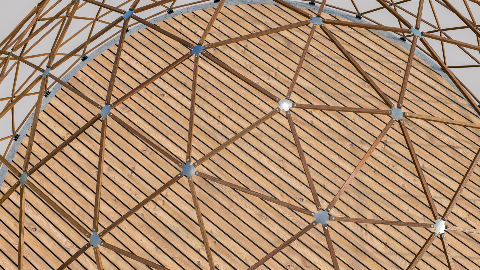 Geodesic Dome V6 Sistem 3D Model - TurboSquid 2259390
