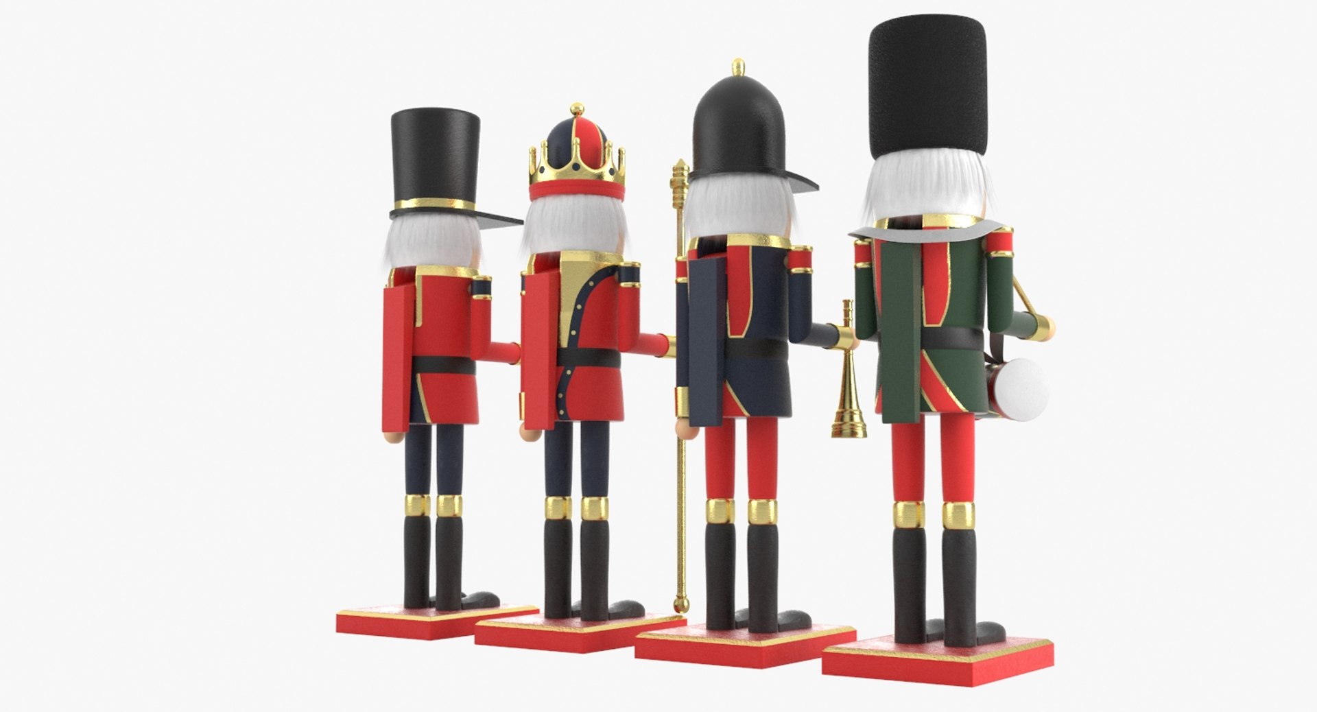 nutcracker nut cracker 3D https://p.turbosquid.com/ts-thumb/bc/ozIREg/S5rINthI/nutcracker_group_productshoot_c/jpg/1556733526/1920x1080/fit_q87/18309d7844fbc2256729ef743440efb902dac7ac/nutcracker_group_productshoot_c.jpg