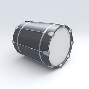 3D drum percussion music model