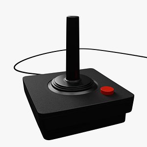 3D arcade joystick model