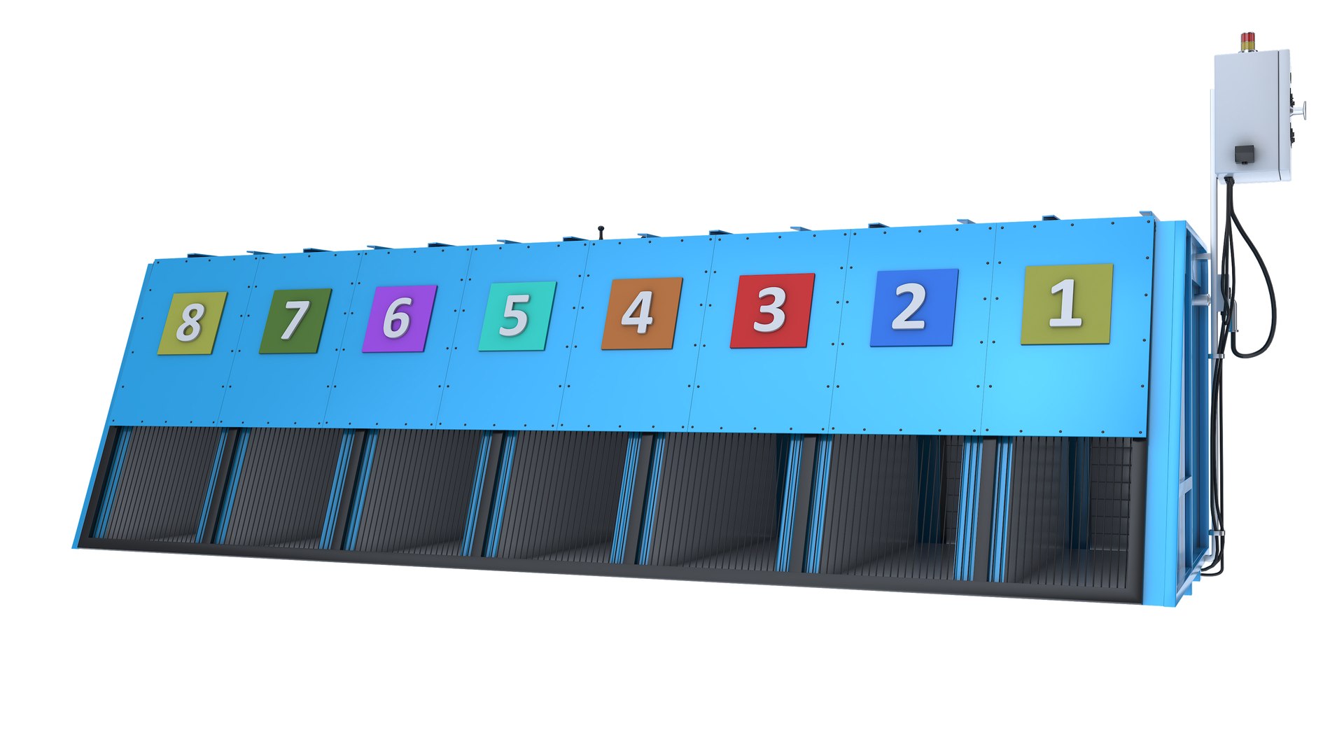 Starting Gates Collection 3D model https://p.turbosquid.com/ts-thumb/bc/xR31w8/4u/greyhoundracingstartingboxes9/jpg/1714260994/1920x1080/fit_q87/f913a8ae9f4f055e1c0d64cb20b8e7bc2ffb4141/greyhoundracingstartingboxes9.jpg