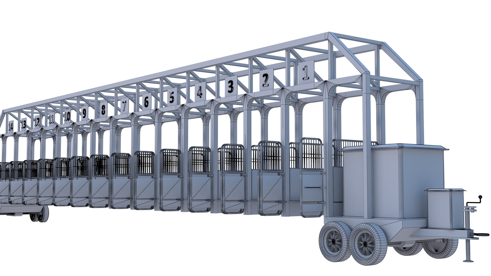 Starting Gates Collection 3D model https://p.turbosquid.com/ts-thumb/bc/xR31w8/nP/horseracingstartinggates22/jpg/1714260904/1920x1080/fit_q87/dc2a6c985a89d6b77a305cc93bf498be2e4c910c/horseracingstartinggates22.jpg