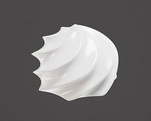 3D Cream swirl