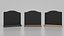 Customizable Countertop Crowned-Top Chalkboard with Beveled Stand 3D model