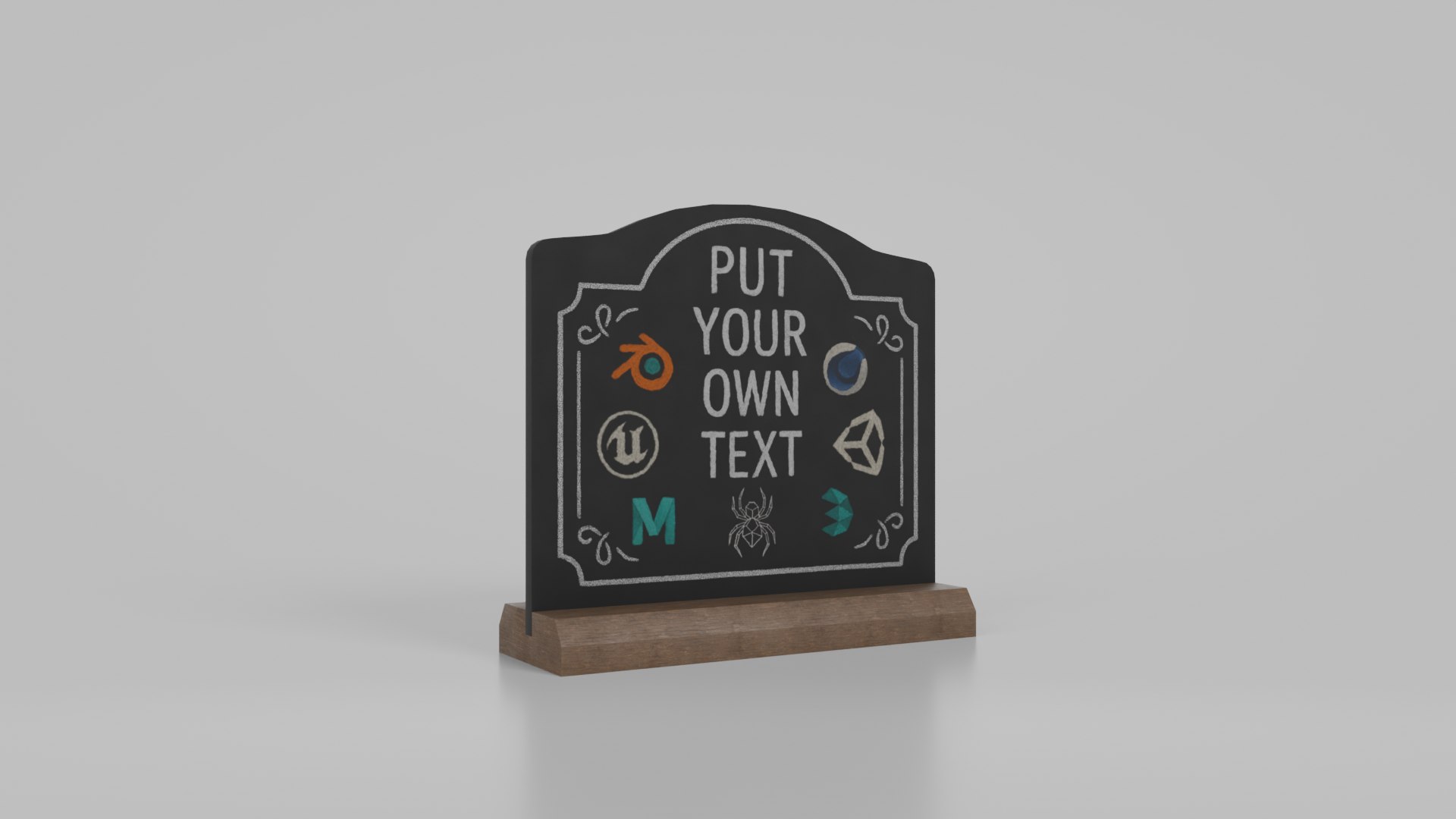 3D Counter Top Chalkboard Signs - Luxury Stand Styles Bundle model https://p.turbosquid.com/ts-thumb/bc/xl5UyQ/jk/r_1/png/1785620930/1920x1080/fit_q87/f2c009d063d325f21de334c439663610ef0d52a5/r_1.jpg