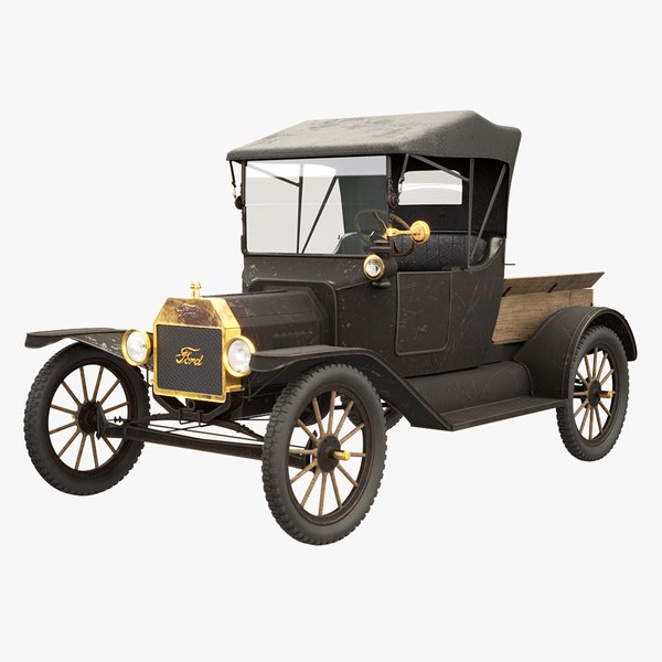 Ford Model T Pickup Roadster 1915 Aged 3D model