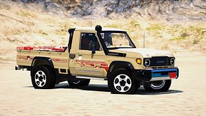 Toyota Land Cruiser J79 2025 3D - 3 Models Pack Base Wide Fender 40th Anniversary Base Model