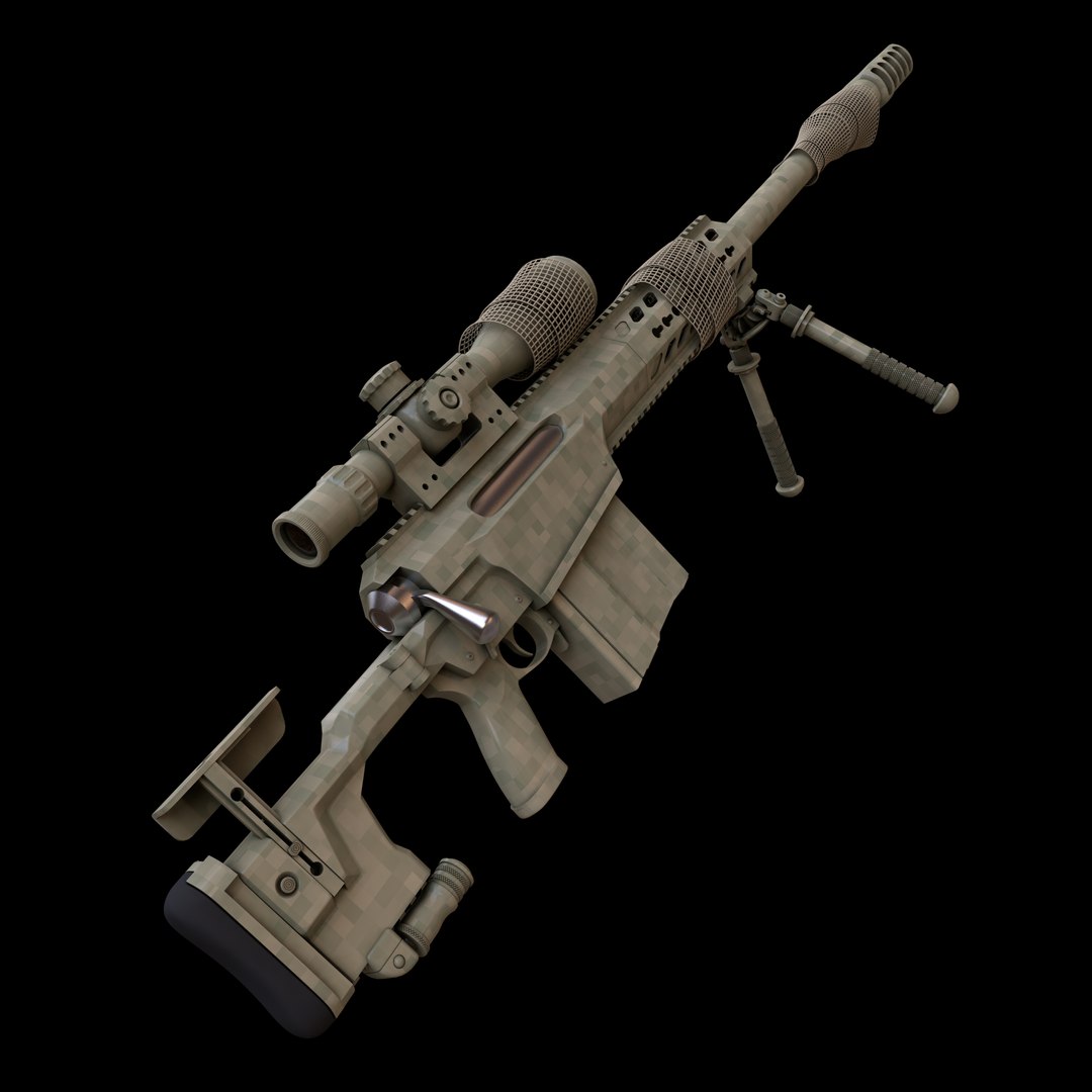 Sniper Rifle Model - TurboSquid 1653624