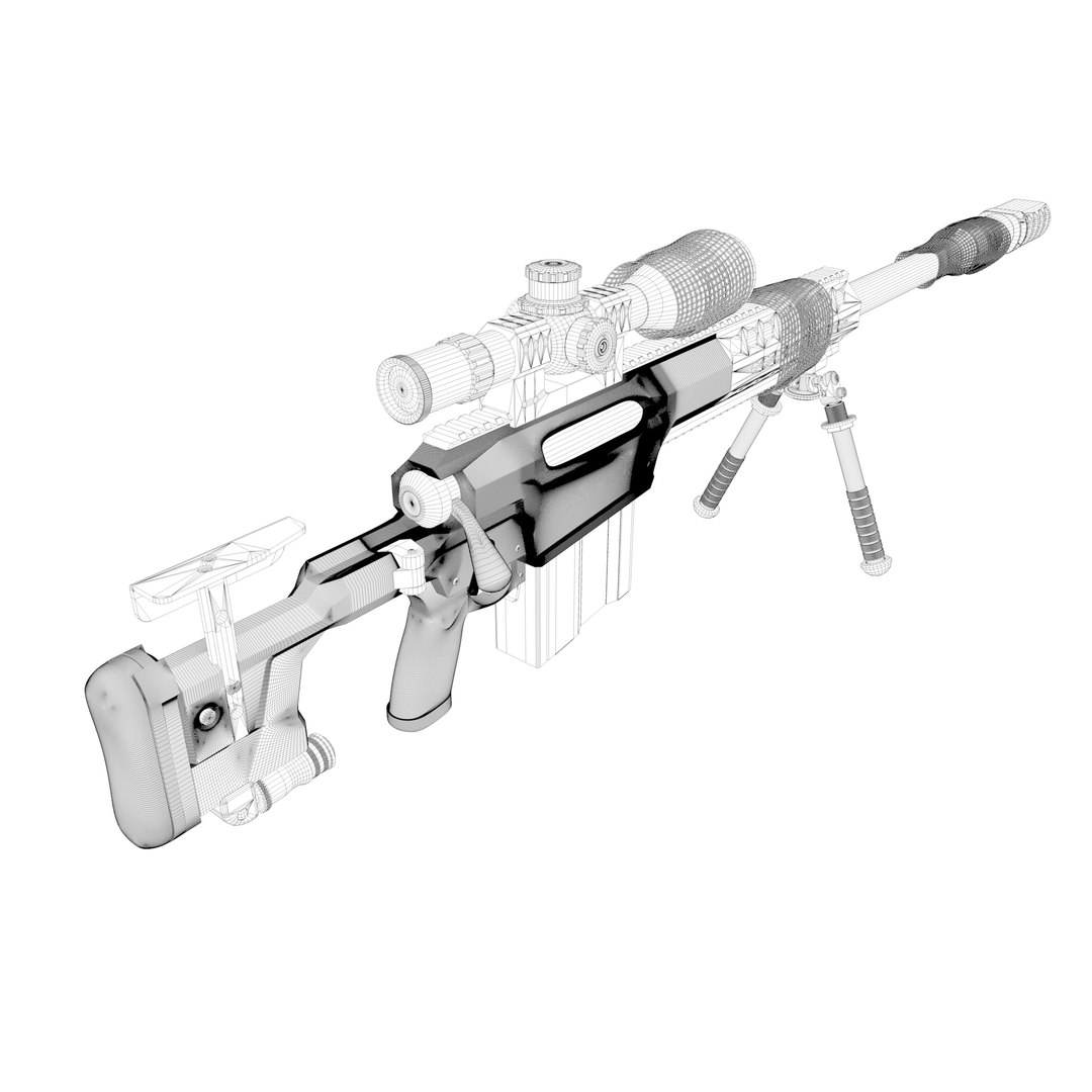Sniper Rifle Model - TurboSquid 1653624