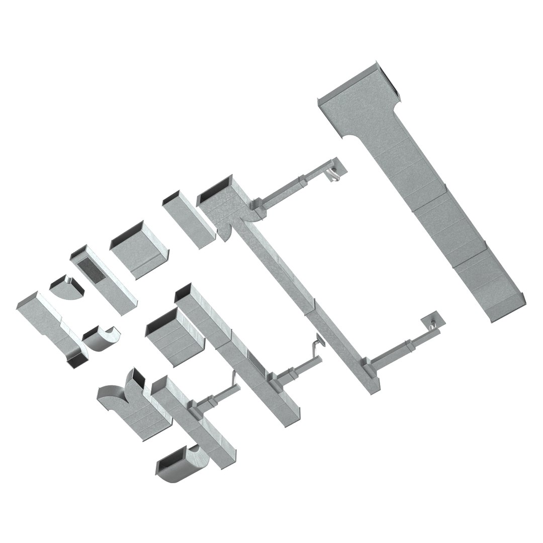 3dsmax air conditioning ducting