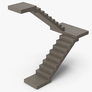 Concrete Stairs 3D
