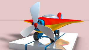 3D toy airplane model