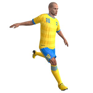 rigged soccer player 3d max